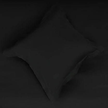 Fețe de pernă și cearceaf Dark Forest din bumbac natural negru– model inspirat din natură