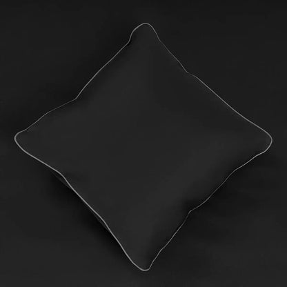 Fețe de pernă și cearceaf Elegant Black din bumbac natural – finisaje elegante