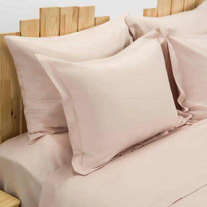 Lenjerie de pat 2 persoane Nude din bumbac satinat dens simplă, personalizabilă – SIMPLE NUDE CASA CRYSTAL CasaCrystal