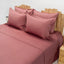Lenjerie de pat 2 persoane Roz din Bumbac 100% satinat dens, simplă, personalizabilă – SIMPLE PINK