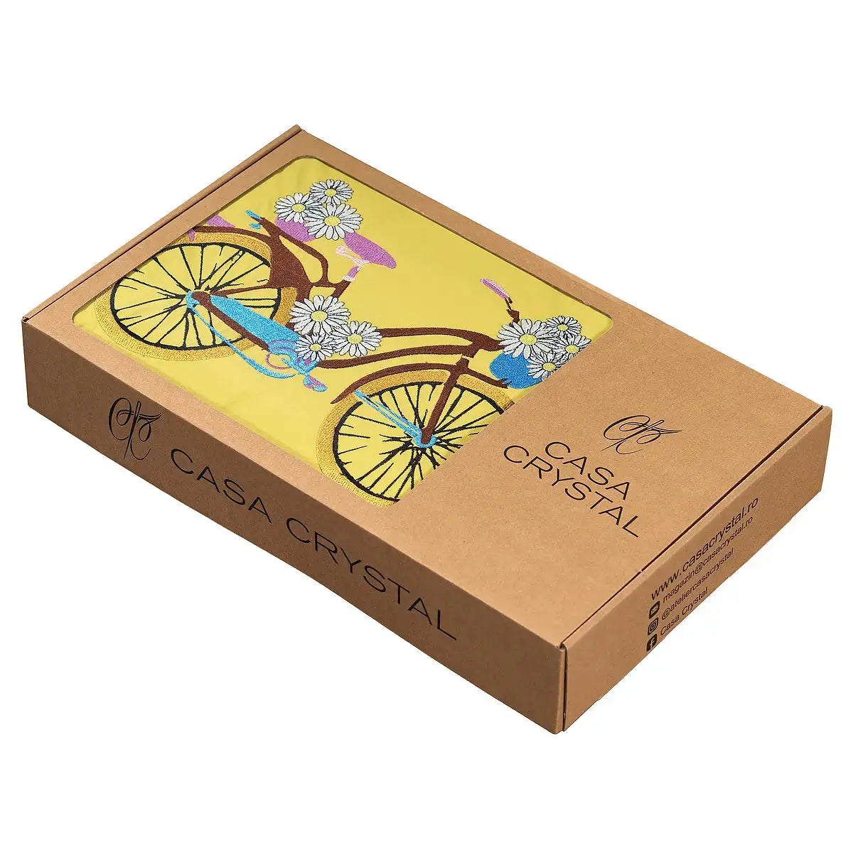 Set complet lenjerie Daisies din bumbac natural – ideal pentru cadou sau uz zilnic