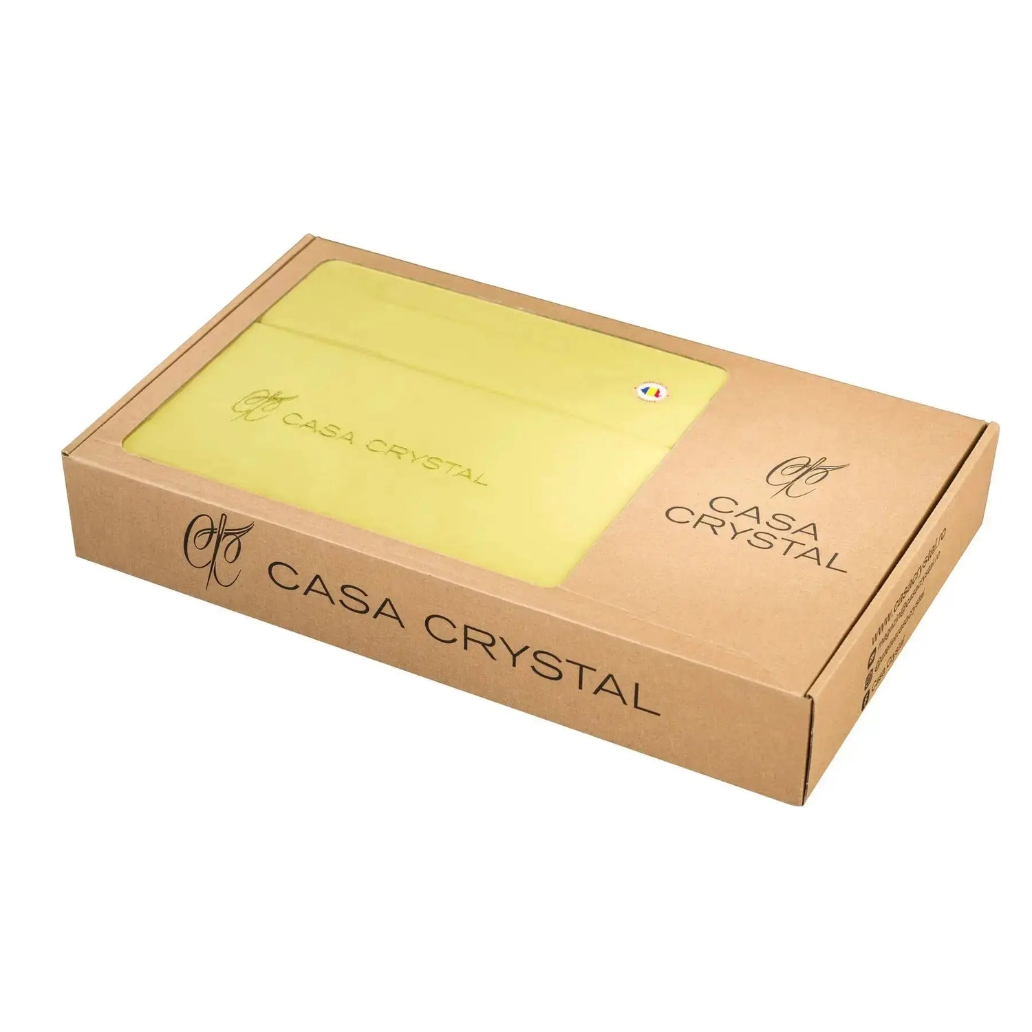 ambalaj Lenjerie de pat 2 persoane simple green din bumbac 100% natural, design elegant de piatră – Casa Crystal