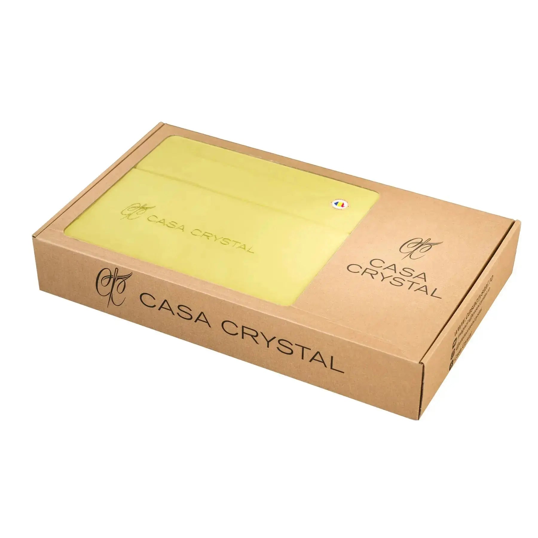 ambalaj Lenjerie de pat 2 persoane simple green din bumbac 100% natural, design elegant de piatră – Casa Crystal