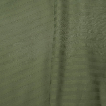 Lenjerie de pat 2 persoane Verde din Bumbac 100% satinat dens cu dungi, personalizabilă – GREEN STRIPES