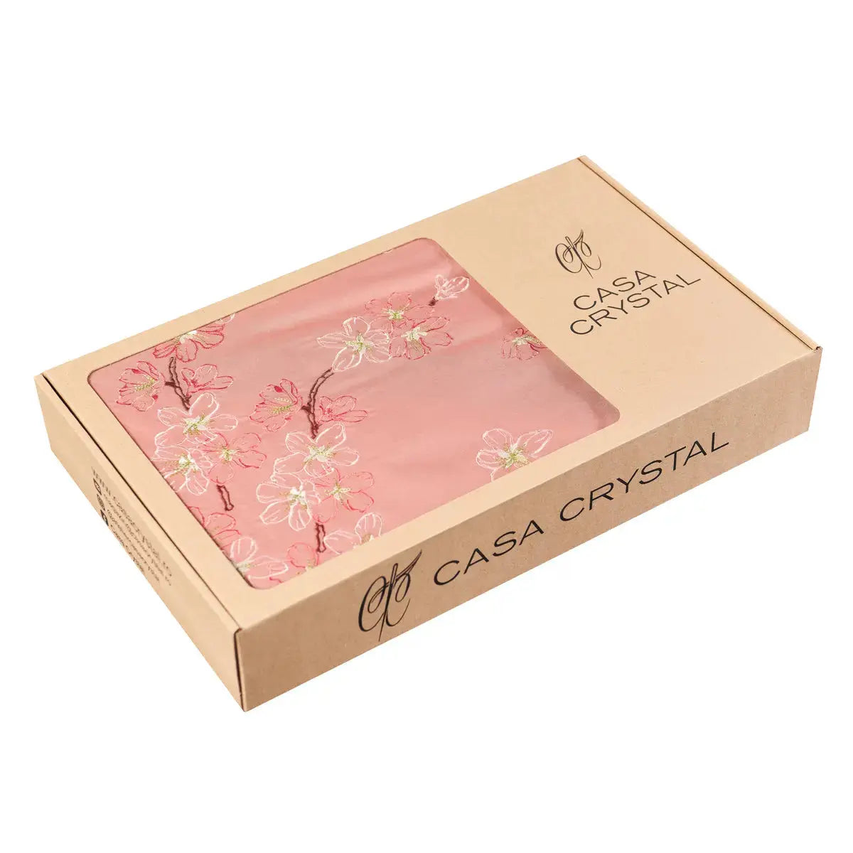 Ambalaj Lenjerie de pat Cherry Blossom din bumbac 100% natural, durabilă și ușor de întreținut